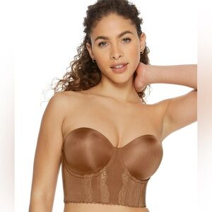 ‼️RARE‼️🎸PARFAIT🎸🔥NWT🔥Elissa Full Busted Strapless Bustier—36C